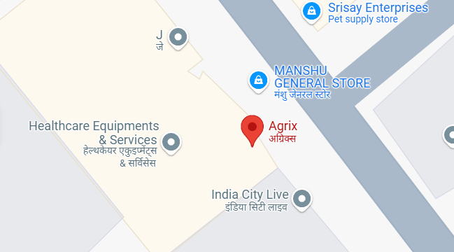 Map showing Agrix Agrotech Pvt. Ltd. location 